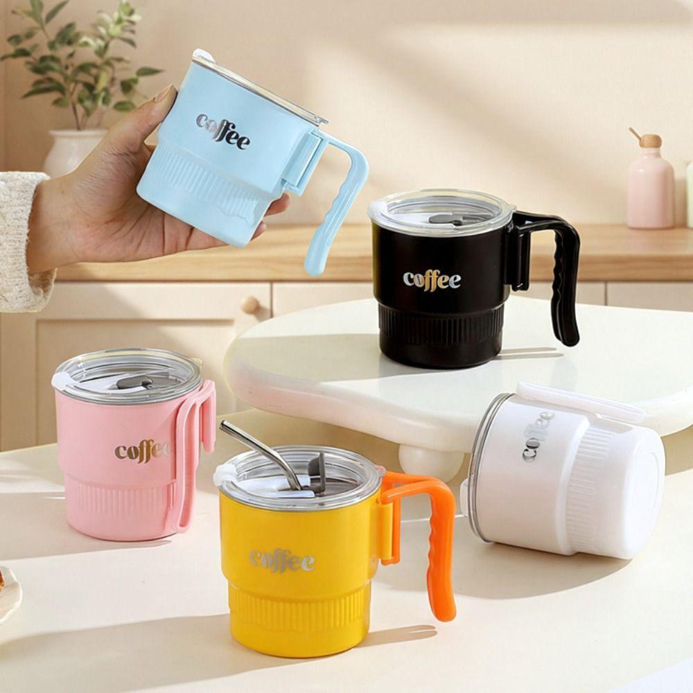 Leak-proof Double Layer Coffee Mug Sealed Thermal Drinkware Insulated Water Cup  Portable Use