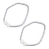 1 Pair Magnetic Curtain Straps Faux Pearls Decor Decorative Braided Ropes Curtain Tiebacks Curtain Accessories