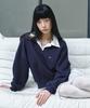 Nigaennikol Butterfly Collar Sweatshirt_Navy