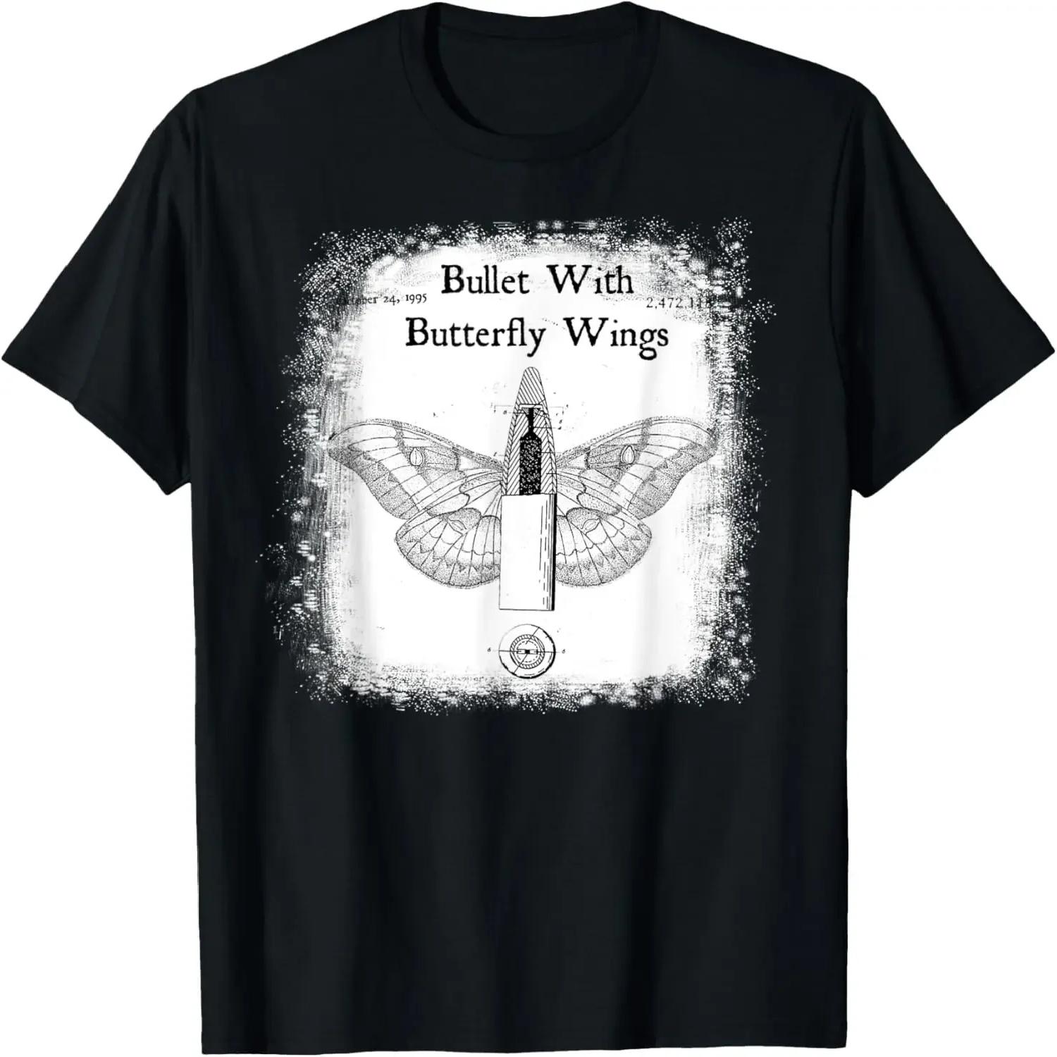 

Bullet Butterfly Wings Pumpkins Alternative 90s Rock Music T-Shirt,Quality short sleeves XXXXXL різнокольоровий