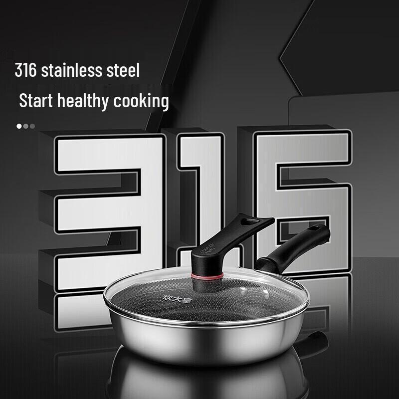 COOKER KING 316 Stainless Steel Non-stick Frying Pan