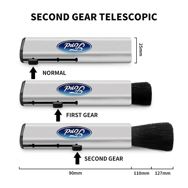 Gorąca Nowa Samochodowa Wysuwana Szczotka Czyszcząca do Klimatyzacji Komputera dla Ford Ranger Focus Kuga Mustang Mondeo Fusion