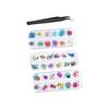 YFFSFDC Nail Art Parts, Dried Flowers, Nail Pressed Flowers, 36 Types, 3 Box Set, Dried Flowers, Lace, 3D Nail Decoration, DIY Nail Parts, Pressed
