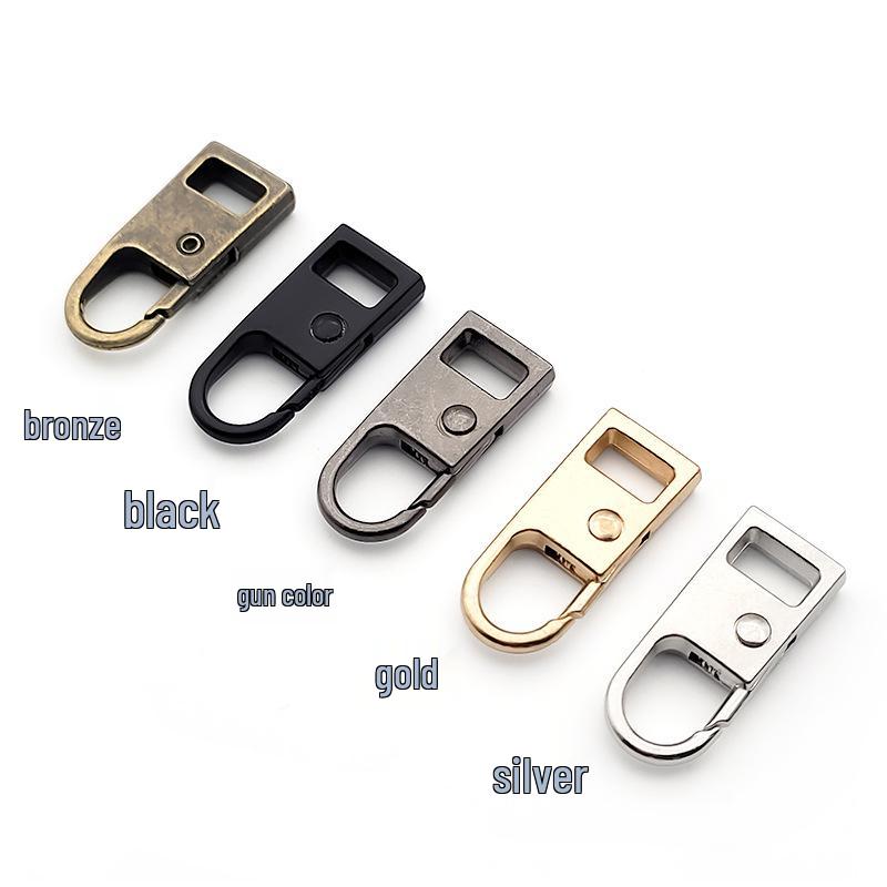 Tool-Free Metal Zipper Puller for Luggage, Bags, Jackets, Clothes, and Shoes