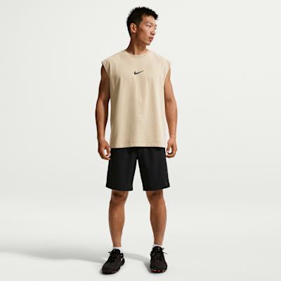 Nike Tank Tops Men's Desert Khaki Crew Neck Moderate
