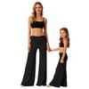 Women's Fashion Ruched Yoga Pants, Pocketless, Loose And Casual Wide-Leg Trousers