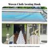 12 Pieces Awning Track Tab Heavy-Duty Hardware Flexible for Campers