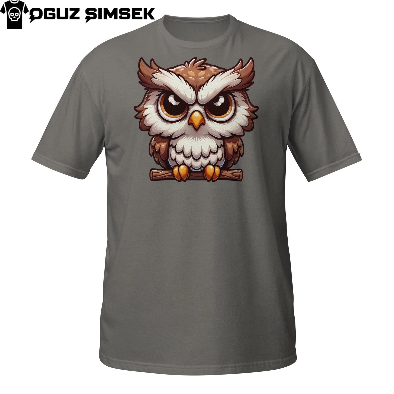 Футболка Mad Owl – Забавная злая мультяшная птица, подарок для любителя S
