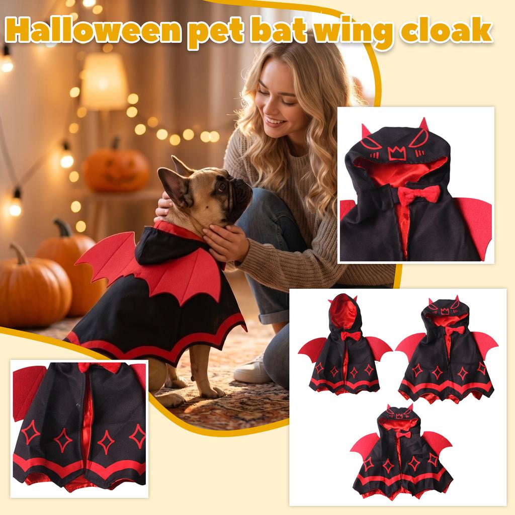 Pet Halloween Cape Costume for Cats and Dogs