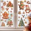 Christmas Dwarf Gingerbread Man Electrostatic Kitchen Window Glass Door Arrangement Decoration Stickers