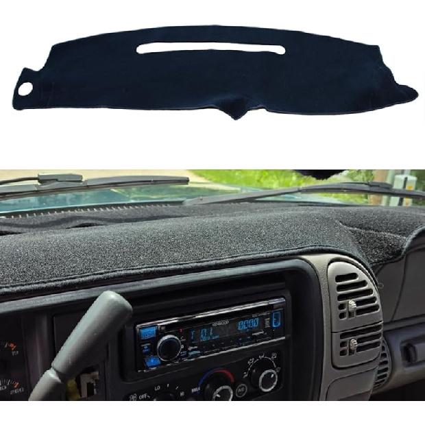 Dashboard Dash Cover Mat Compatible With 1997-2000 Chevy Chevrolet/GMC C1500 C2500 C3500 K1500 K2500 K3500 1997-1999 GMC Yukon/Chevy Tahoe Suburban