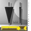 Windproof Double Canopy Umbrella with 24 Ribs and Long Handle