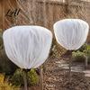 Reusable Non-woven Garden Fabric Plant Winter Protection Cover Frost Cloth with Drawstring Freeze Cold Resistant Yard Cover Bag for Outdoor