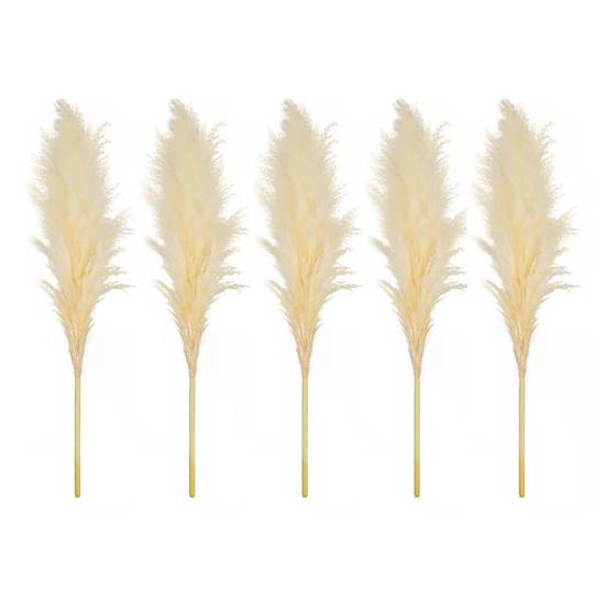 1/2/3/4/5Pcs Artificial Pampas Grass Bohemia Realistic Fluffy Fake Dried Grass Home Office Wedding Party Table Centerpiece Boho Decor