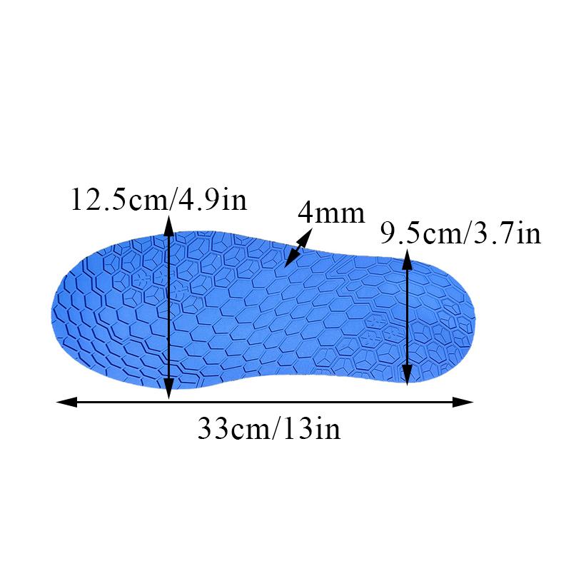 1Pair DIY Replacement Rubber Full Soles Anti-skid Honeycomb Texture Pattern Durable Sole Pads Silent Wear-resistant Shoe Outsole