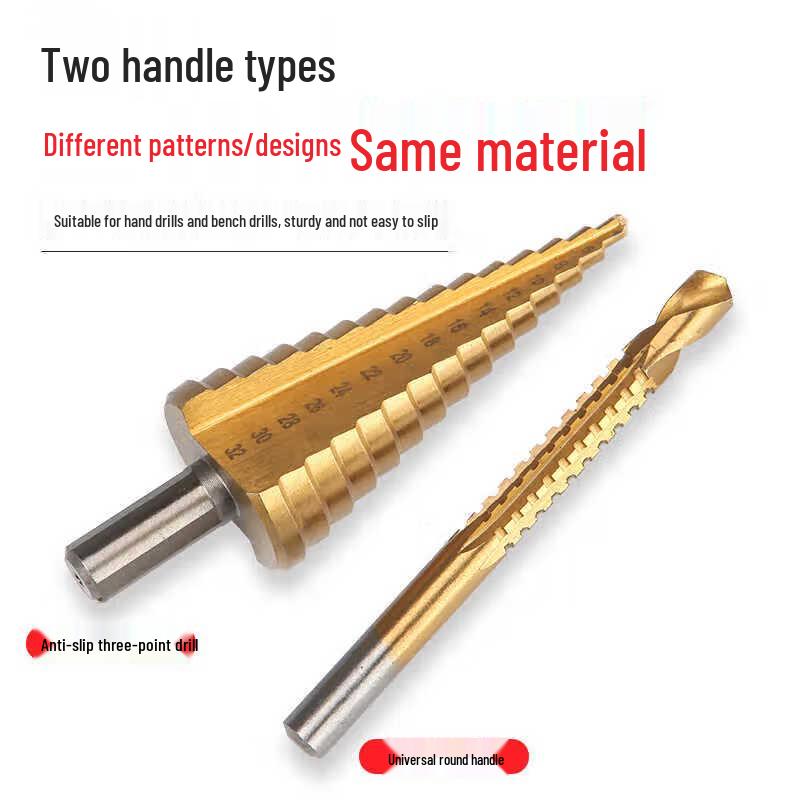 6-Piece Hex Shank Step Drill Bit Set