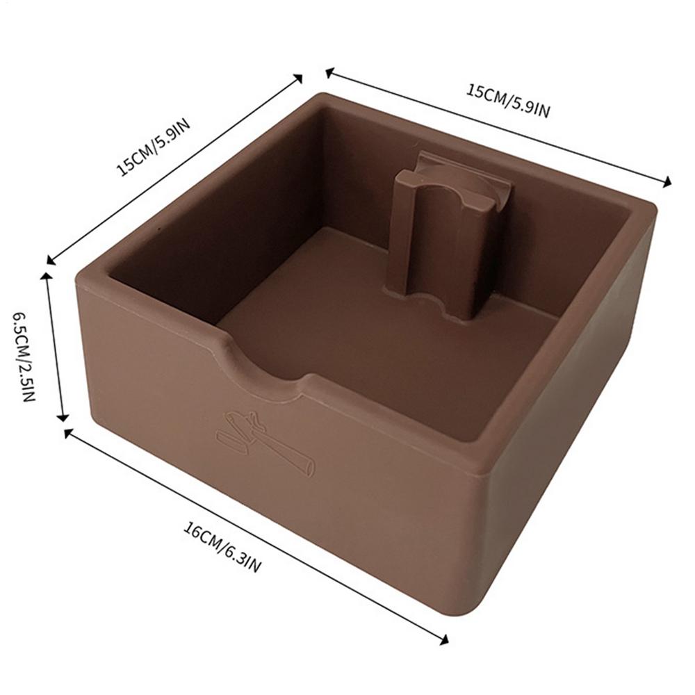 Non-Slip Coffee Knock Box 1.5L Espresso Dump Waste Container  Espresso Grounds Container Dump Bin Bucket for Home Cafe Bar