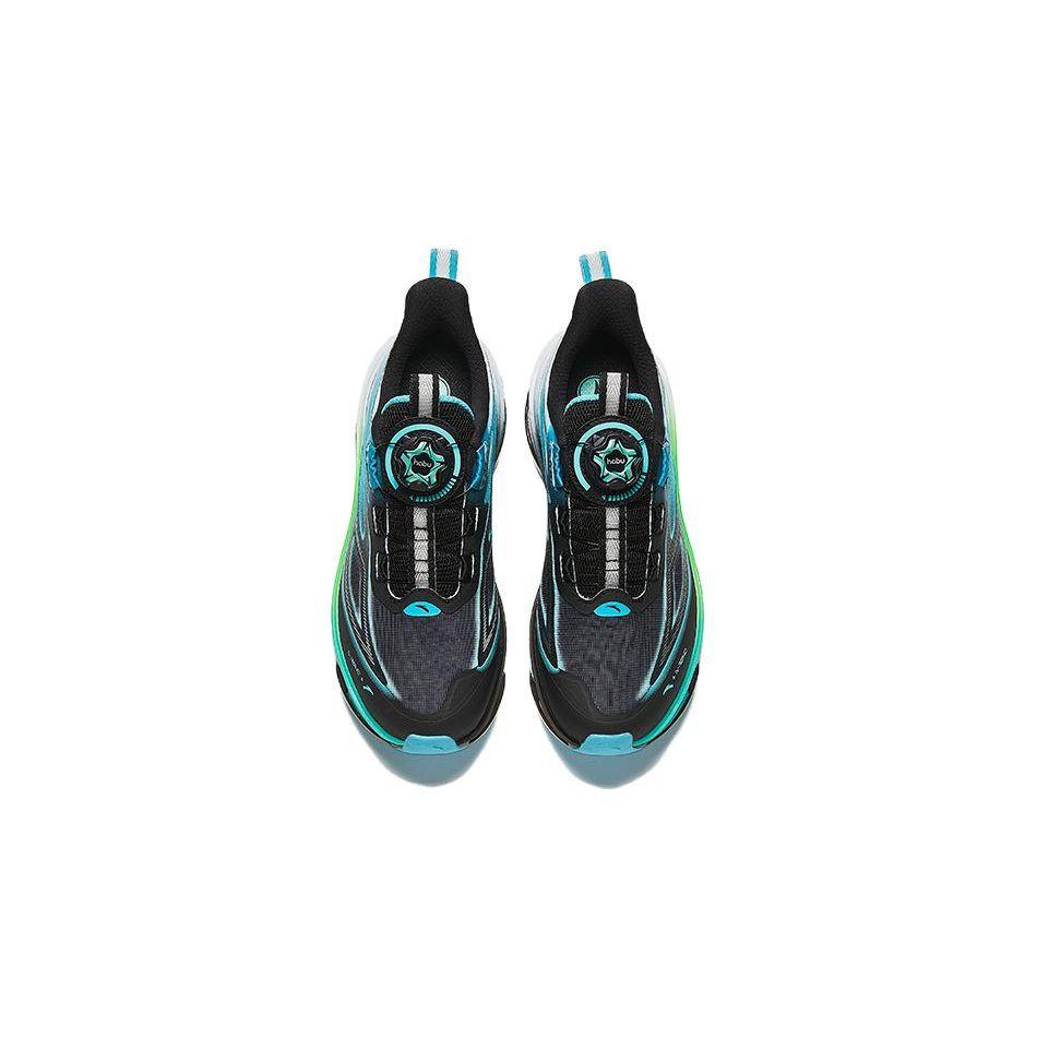 Anta Comfortable Shock Absorbing Durable Low Top Kids Running Shoes Kids Running Shoes Black Blue Green 312415510-4