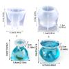 Crystal Silicone Mold DIY Crafts Molds Blessing Bag Shape Silicone Jewelry Part Moulds for DIY Jewelry Making and Crafts