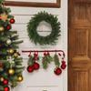 Cross-Border Christmas Wreath: Artificial Pine Needle & Rattan Decoration with Green Atmosphere