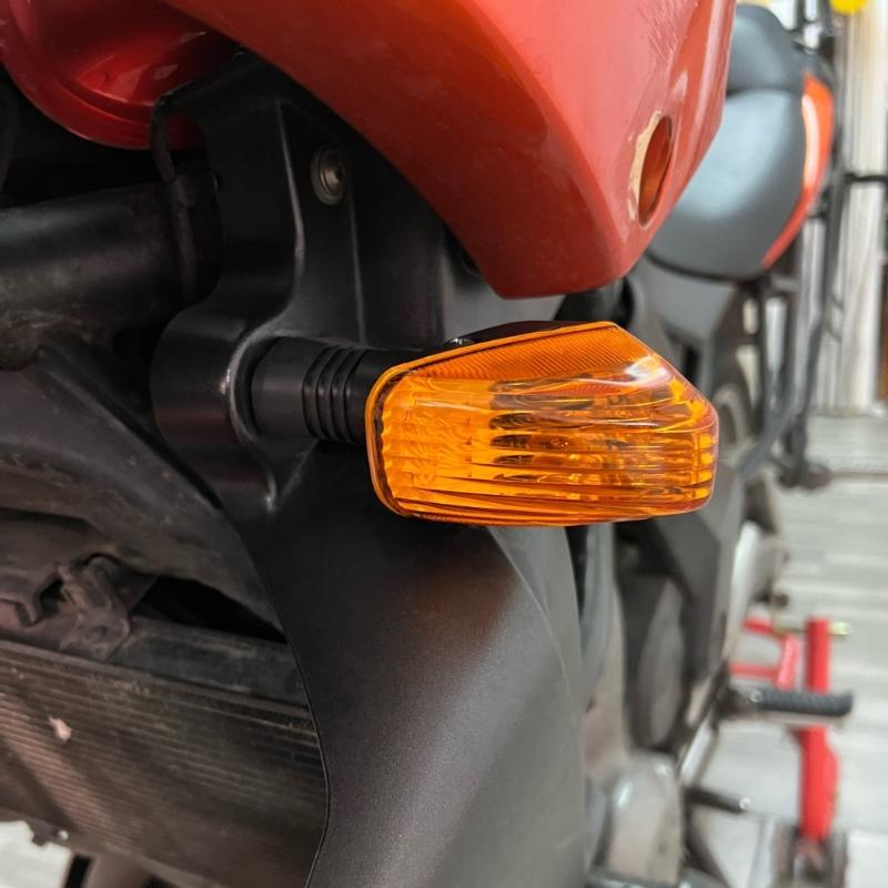 Motorcycle LED Lights with Clear Lenses Turn Signal Blinker Running Light for GSX-R 600/750/1000 K1 K4,1 Pair