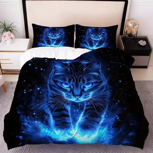 Comforter Cat With Cat Pattern Suitable For Children Boys Girls And Adults Soft Warm Comfortable And Breathable