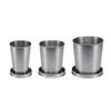 Stainless Steel Folding Cup Portable Outdoor Travel Camping Telescopic Cup Ourdoor Foldable Drinkware 75ml/150ml/250ml