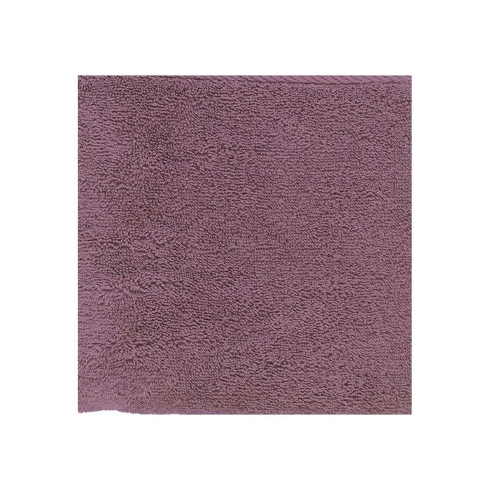 Lot de 2 serviettes invité "Soft" 30 x 50 cm 100% Coton Peigné / 600 gr/m² - Soft Prune