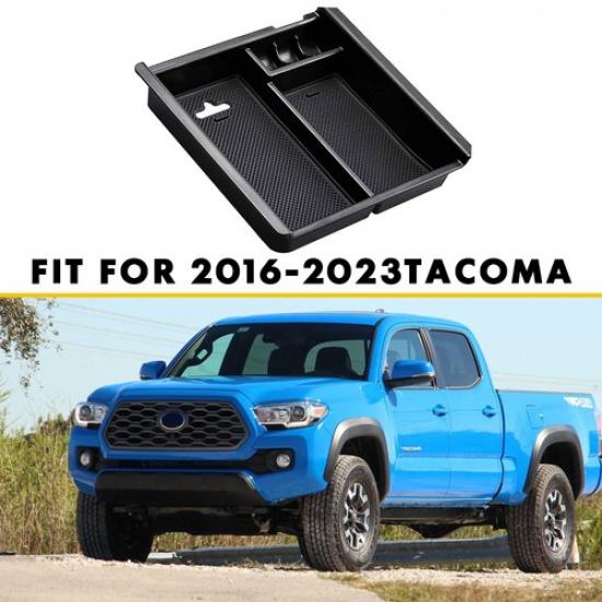 Fit Toyota Tacoma 2016- Center Console Armrest Storage Box Organizer Trays