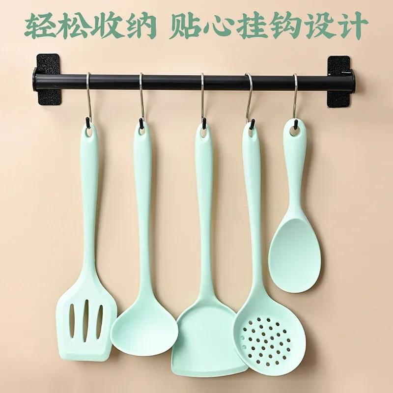 Kitchen Accessories Cooking Kitchen Set Cookware Sets, 5pcs Set Food Grade Silicone Spatula, Kitchen Slotted Spoon, Rice Spoon