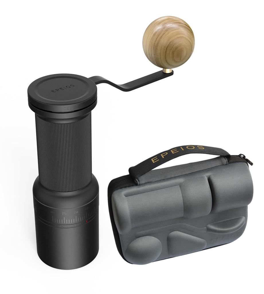 [Completely Supervised by WBC World Champion Hidenori Izaki] Epeios Coffee Mill, Manual, Hand-Grounded Coffee Mill
