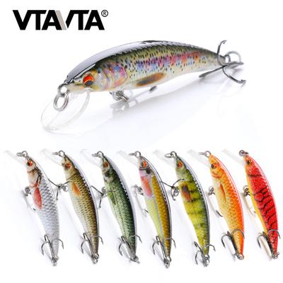 VTAVTA 2g/6g/12g Mini Minnow Wobblery Plovoucí Rybářské Nástrahy Minnow Crankbait Umělá Tvrdá Swimbait Ryba Nástraha Štika Wobblery
