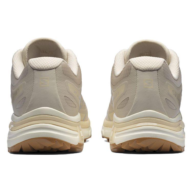 SALOMON Xt-Wings 2 Round Toe Lace-Up Fabric Durable Low-Top Trail Running Shoes Unisex Sneaker Beige 417092