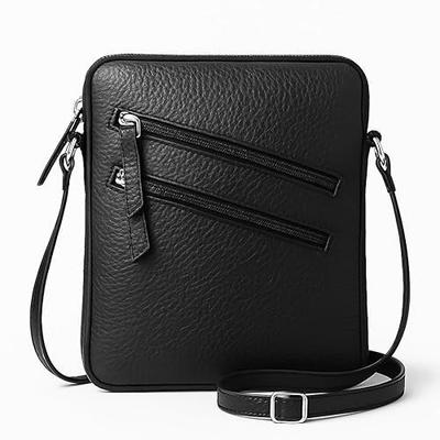 RSINC Vinata Γνήσιο Δερμάτινη Τσάντα Ώμου Crossbody για Γυναίκες Μαύρο Σχέδιο Φάκελος B0FF2Q6YMN