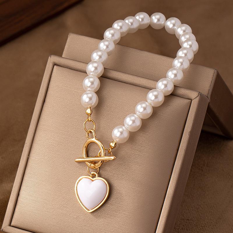 Elegantes Herzperlenarmband für Damen - Hochwertiger, vielseitiger Modeschmuck