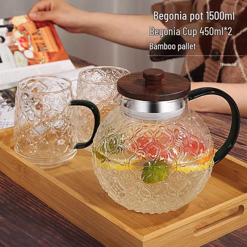 Heat-Resistant Glass Cold Water Pitcher Set