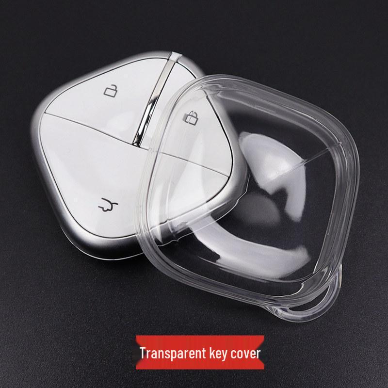 Ultra-Thin Transparent Key Case for Wuling Bingo and Baojun Yun Duo Yue Ye KiWi EV