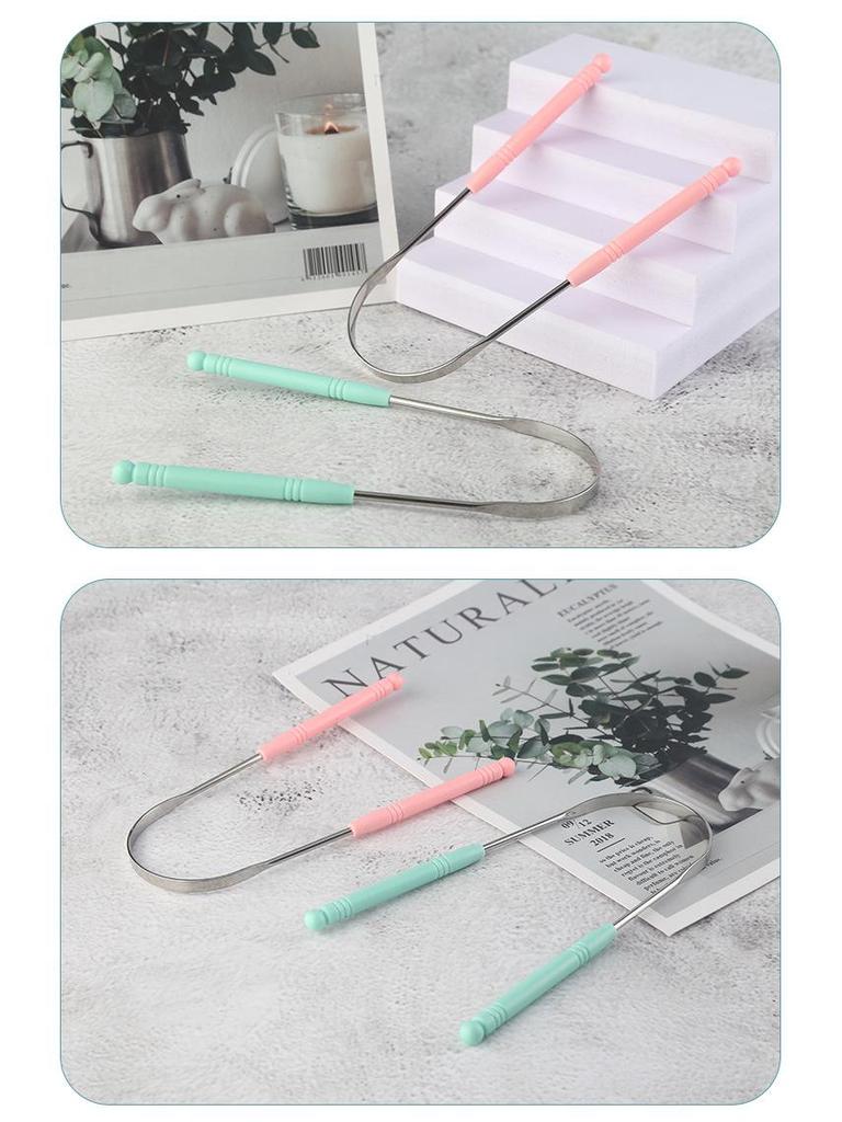 Stainless Steel U-shaped Tongue Scraper and Cleaner