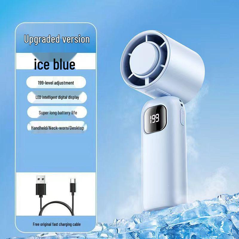 Mijia-Connected 2026 Handheld Fan: Mini USB Charger, Quiet, Long Battery Life, Portable Cooler