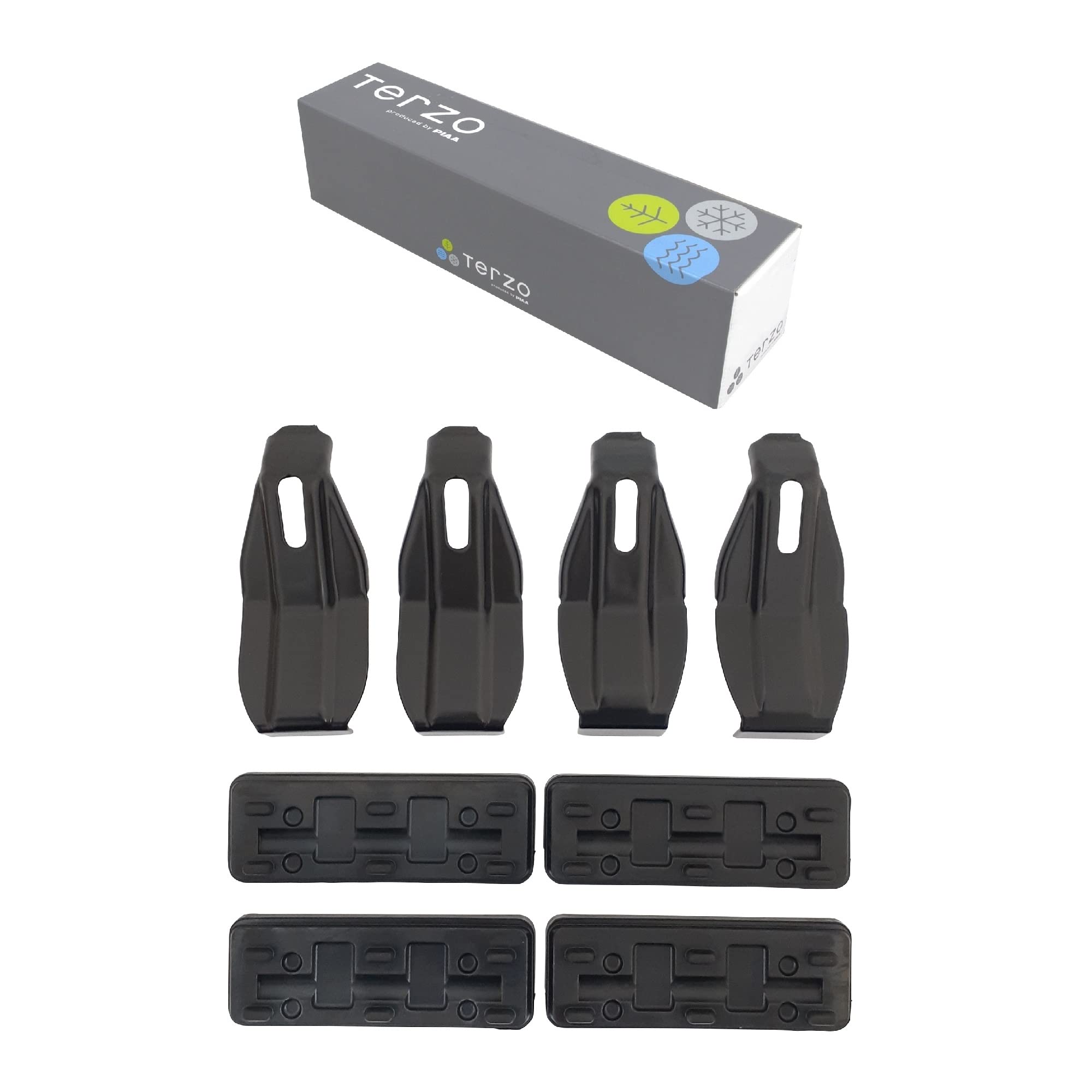 

Багажник на крышу Terzo с монтажным комплектом черного цвета для Daihatsu Move Canvas и других EH451 (от ПИАА) Держатели, специфичные для перевозчика/базового транспортного средства, 4, чёрный