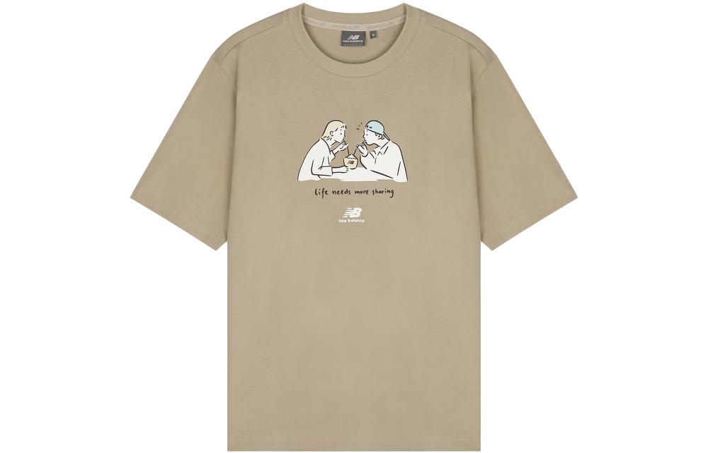 New Balance Attractive Lifestyle T Shirt Unisex Khaki 5ED26041-LBE M