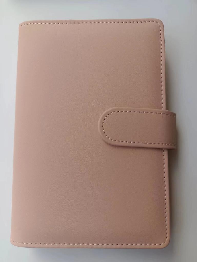 A5 A6 A7 Colore Macaron Raccoglitore ad Anelli 6 Anelli Clip PU Taccuino Copertina Taccuino a Fogli Mobili in Pelle Taccuini Diario Cancelleria Kawaii