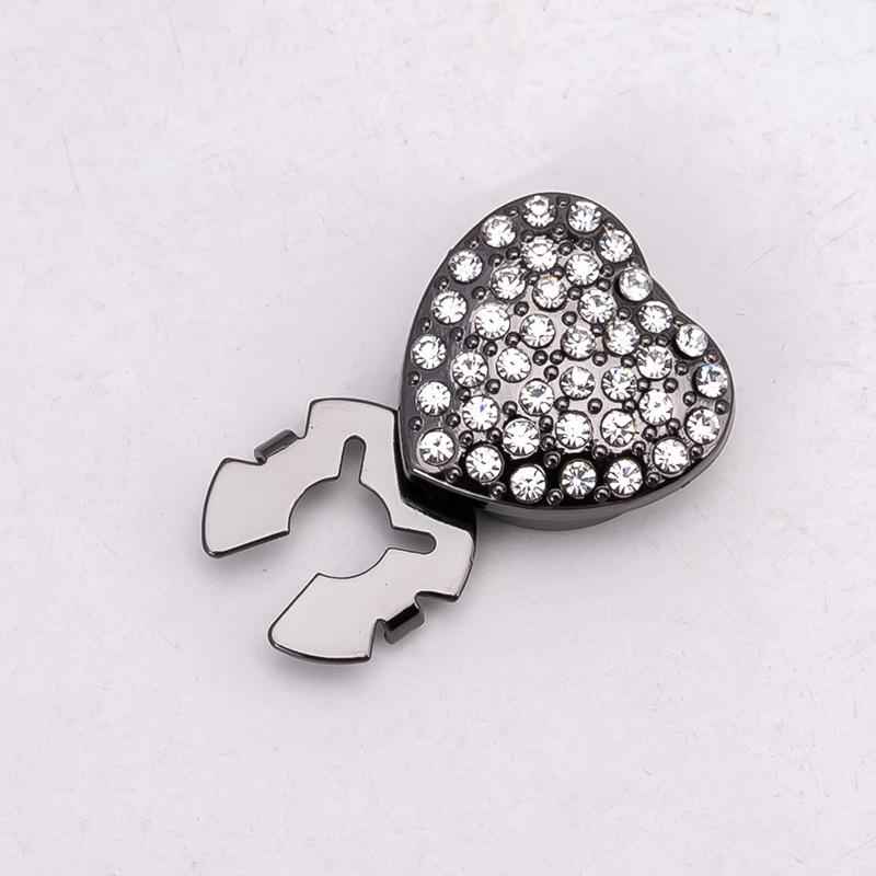 Botões de Punho e Botões de Colarinho Decorativos com Strass Coloridos