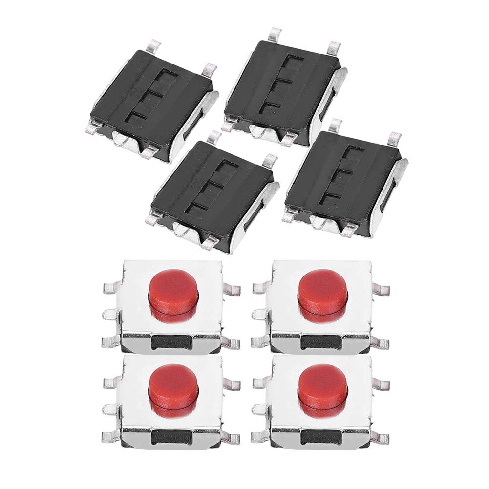 200Pcs 6 X 6 X 3.1mm Tactile Push Button Switch Micro Momentary Tact Tactile Push Button Switch Assortment Kit