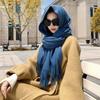 Mink hair scarf light luxury high-end imitation cashmere scarf women's winter Korean atmosphere men's shawl scarf autumn and winter