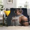 Cute Muscle Man L-Leon K-Kennedys Muscle Flannel Blanket Soft Throw Blanket Art For Home Decor Bedroom Bed Sofa Picnic Fans Gift