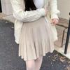 2025 Autumn/Winter Women's High-Waisted Slimming Knit A-Line Ruffle Skirt