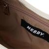 New NERDY Nylon Crescent Bag Shoulder Bag Women's Black/Cream PNES23AA22