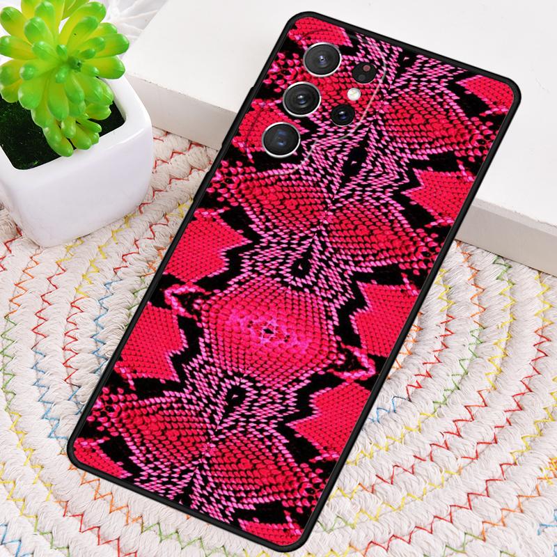Snake Skin Texture TPU Phone Case For Samsung Galaxy Note 10 Pro S26 S25 S24 S23 S22 Ultra Plus S21 FE S20 Shockproof Cover
