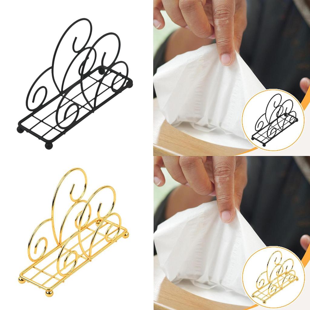 Stojící držák na ubrousky Stojan na ručníky Kovový Domácí dekor Pevný držák na papírové utěrky Dávkovač ubrousků pro jídelnu Restauraci